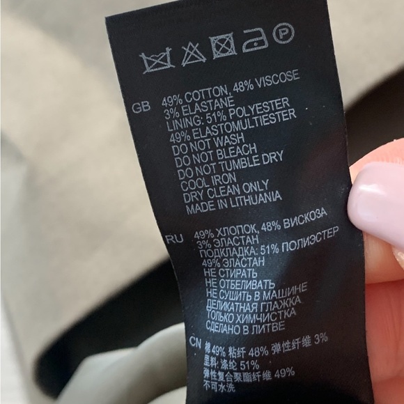 REISS Rakele Front Pleat Khaki Dress - Picture 11 of 16